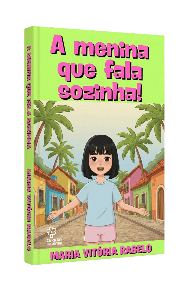 Capa do livro A MENINA QUE FALA SOZINHA!